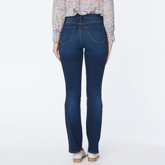 Women's Petite Slim Bootcut Jeans - Gratitude - Picture 3 of 5